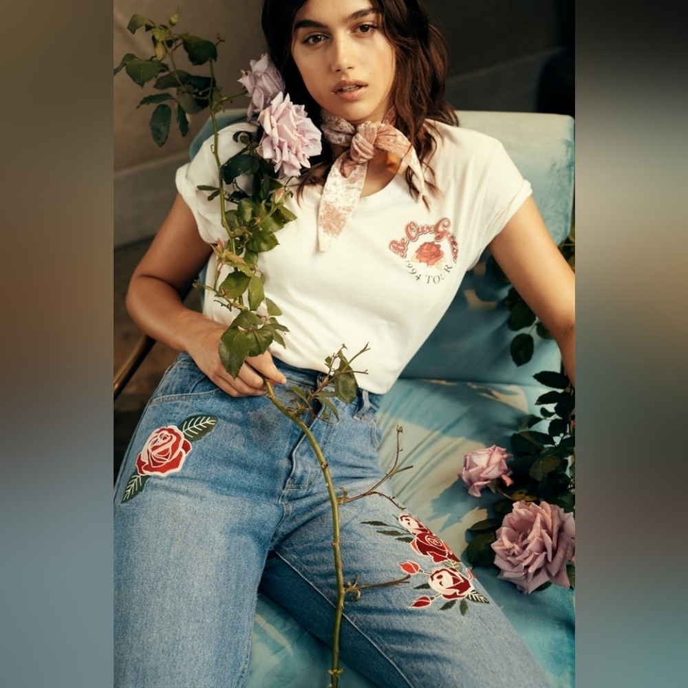 MinkPink x Disney's Beauty and the Beast - True Beauty Jeans Mom Jeans